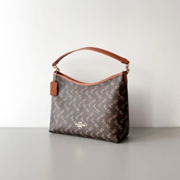 Coach Cbl85 Laurel Hobo Bag – Horse & Carriage Print, 2 Straps, Spacious