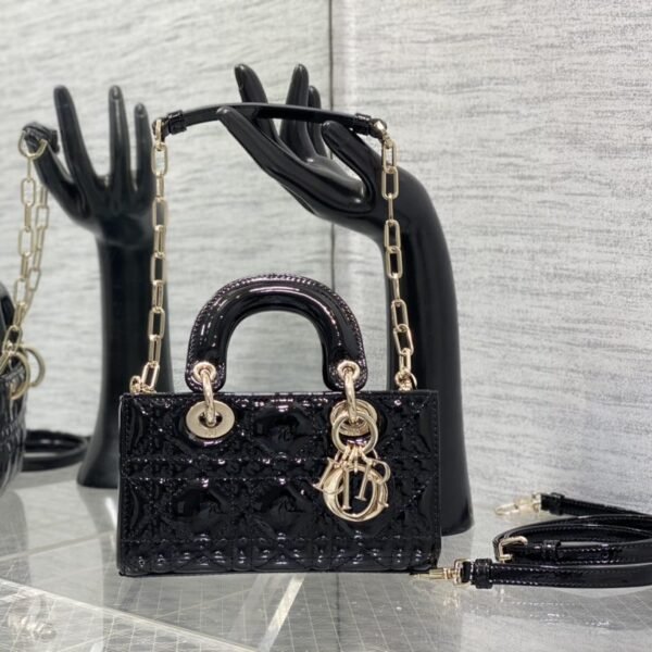 Dior Mini D-Joy Bag in Patent Leather