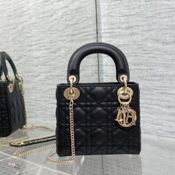 Classic Small Lady Dior Bag in Grained Calfskin