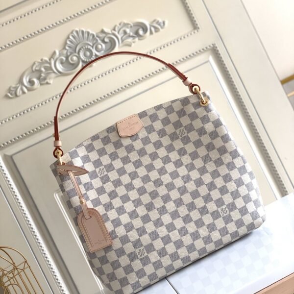 Louis Vuitton Graceful PM Bag in Damier Azur Canvas