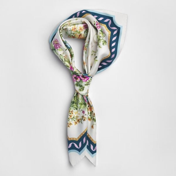 Dior Silk Floral Print Square Scarf