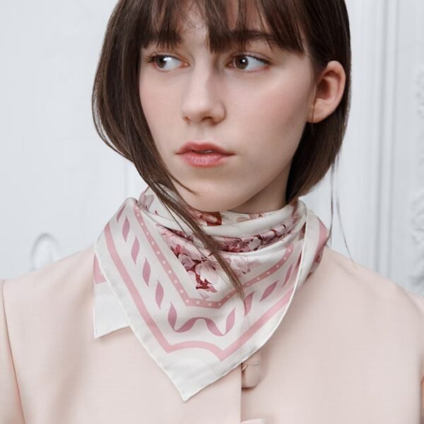 Dior Silk Floral Print Square Scarf