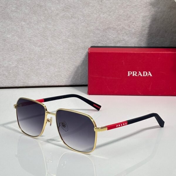 Prada Square Metal Sunglasses