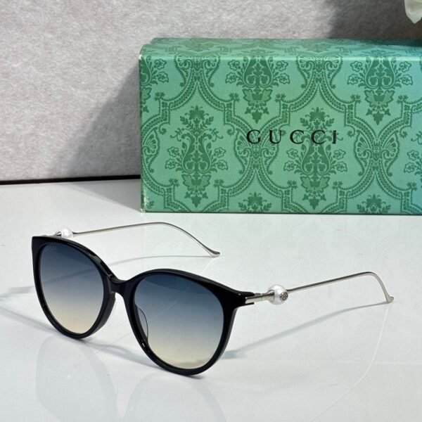 Gucci Cat Eye Acetate and Metal Sunglasses
