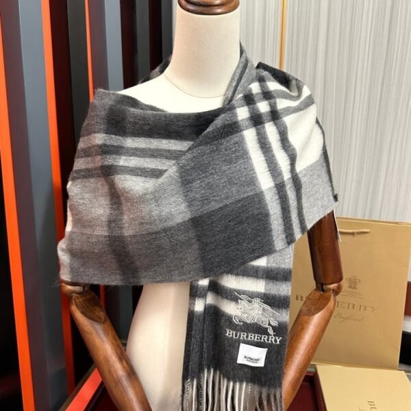 Burberry Cashmere Check Long Scarf