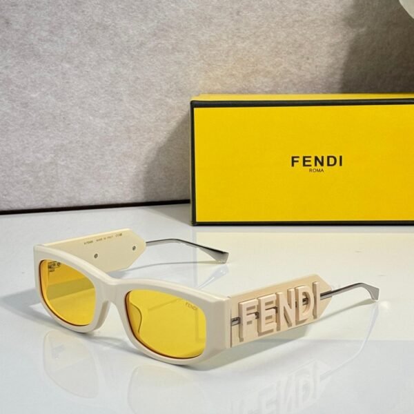 Fendi Rectangle Acetate Logo Sunglasses