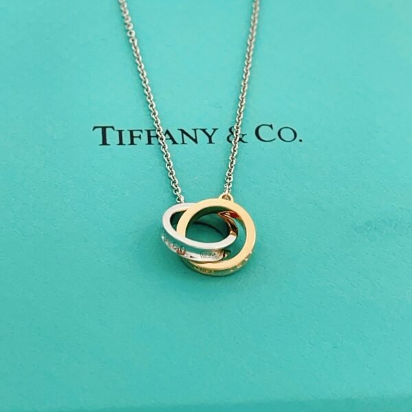 Tiffany & Co. Two-Tone Interlocking Circles Pendant Necklace