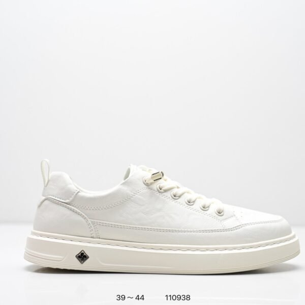 Gucci White Platform Lace-Up Sneakers