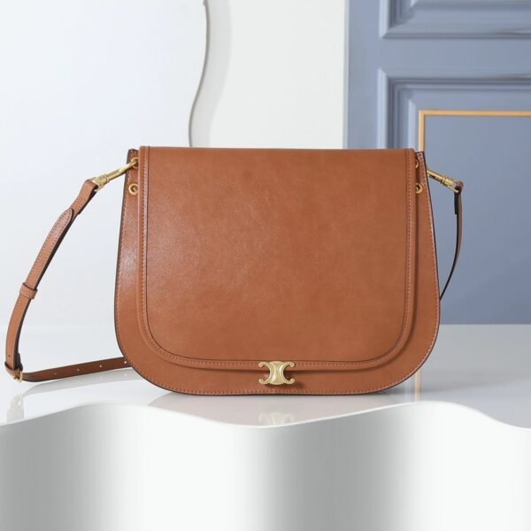 Celine Triomphe Soft Besace Leather Shoulder Bag