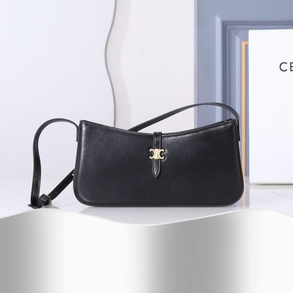 Celine Triomphe Leather Shoulder Bag