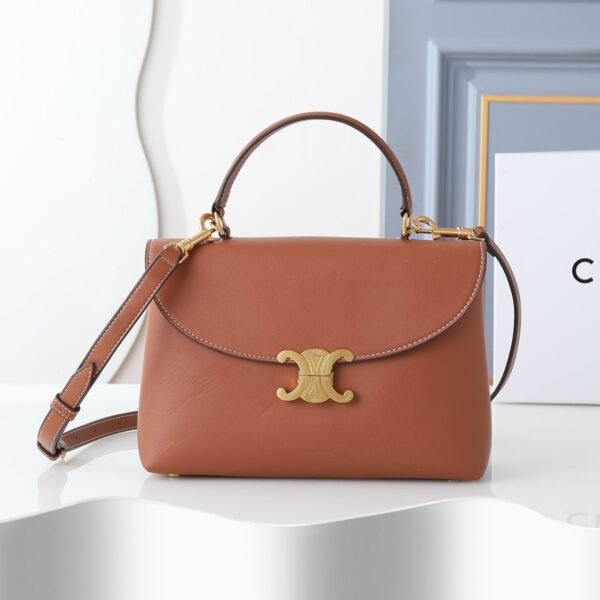 Celine Nino Medium Calfskin Leather Top Handle Bag