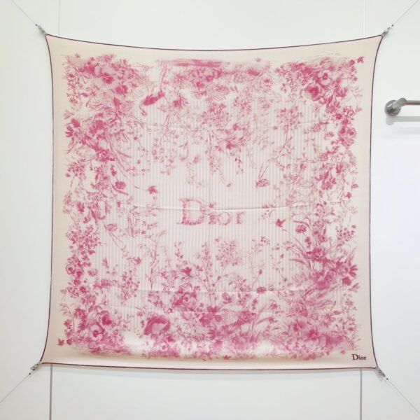 Dior Floral Cashmere-Silk Blend Giant Square Scarf