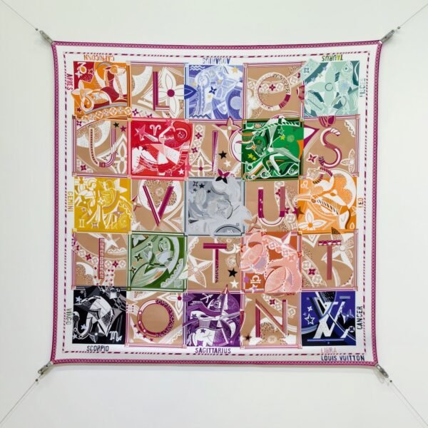 Louis Vuitton Graphic Silk Twill Square Scarf
