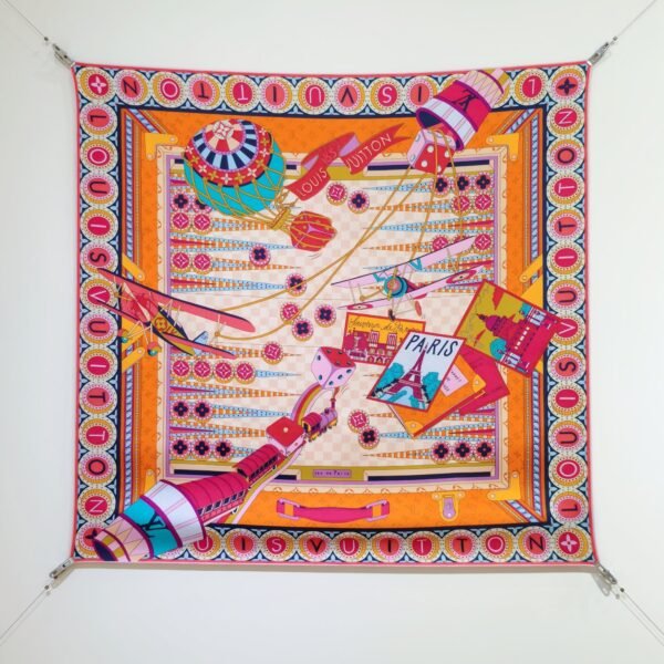 Louis Vuitton Graphic Silk Twill Square Scarf
