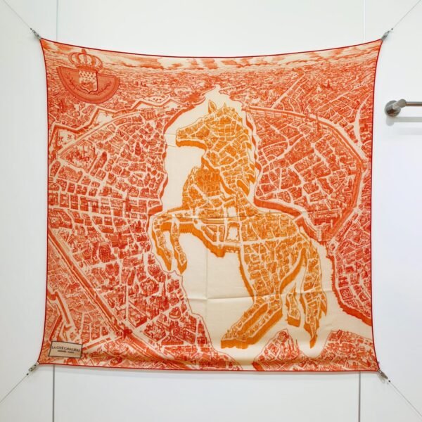 Hermes Graphic Cashmere-Silk Blend Giant Square Scarf