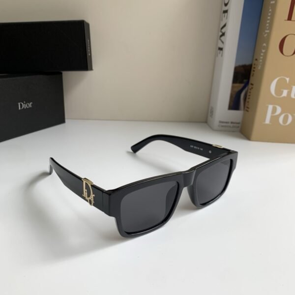 Dior Unisex Black Square-Frame Sunglasses