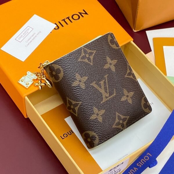 Louis Vuitton LV Charms Monogram Coated Canvas Pocket Wallet