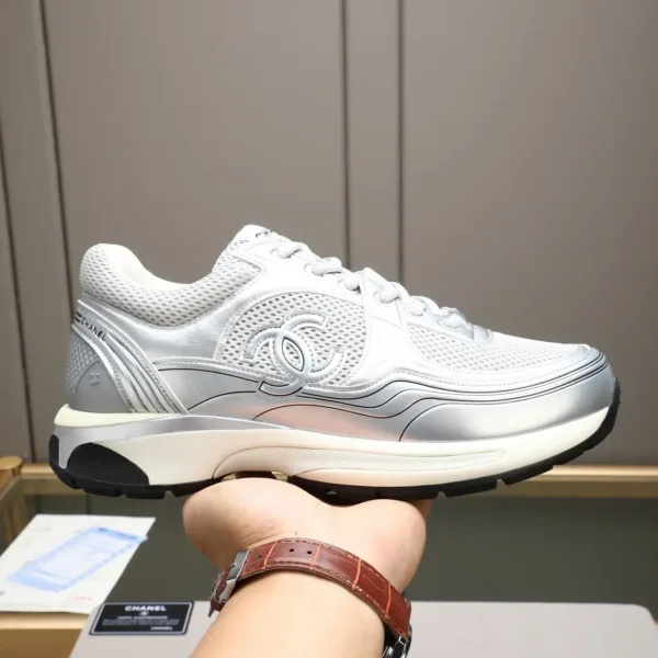 Chanel Mesh and Leather Sneakers